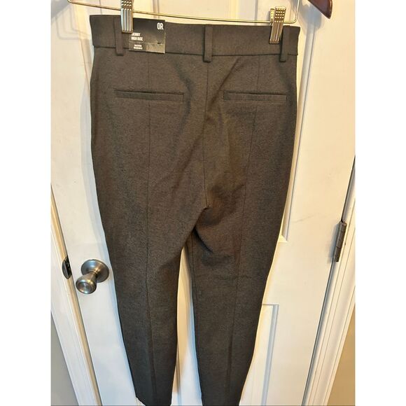Express skinny high-rise grey machine washable work pants stretchy size 0 R NWT - Picture 4 of 7